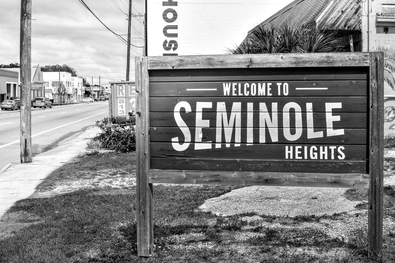 “Historic Seminole Heights neighborhood in Tampa, with existing infrastructure and older homes”