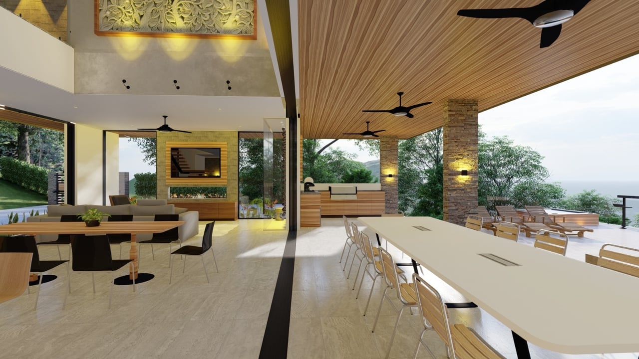Architectural Oceanview Estate, Dominical, Puntarenas