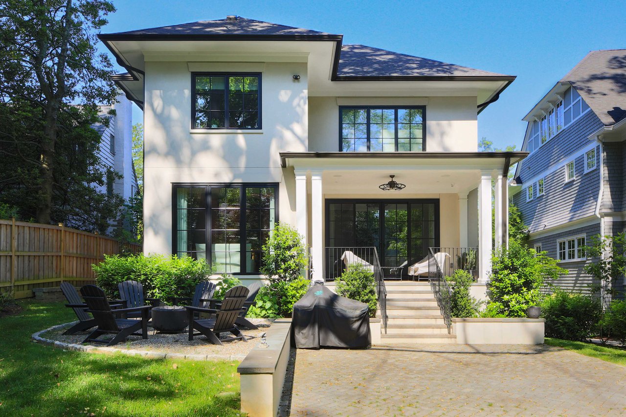 Luxury custom home built on redeveloped residential lot