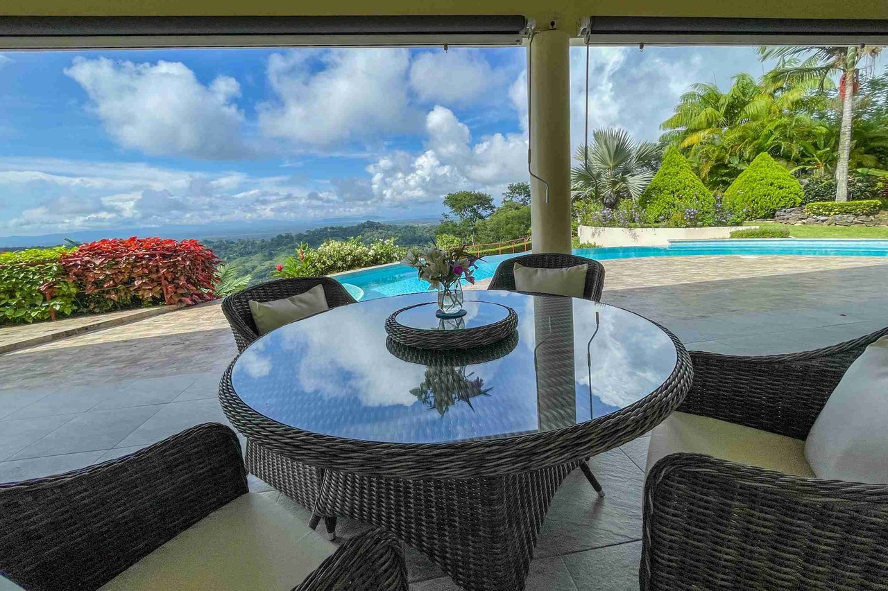 Luxurious Home with Great Outdoor Living Space and Incredible Panoramic Valley & Ocean Views in Chontales near Ojochal Costa Rica