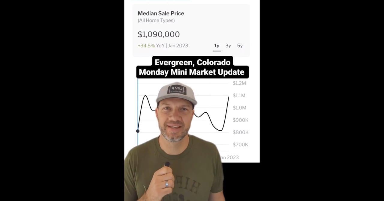 Real estate Monday Mini Market Update for Evergreen, Colorado.