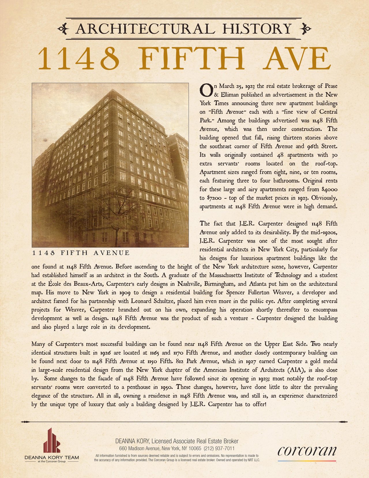 Excerpt from 1148 Fifth Avenue