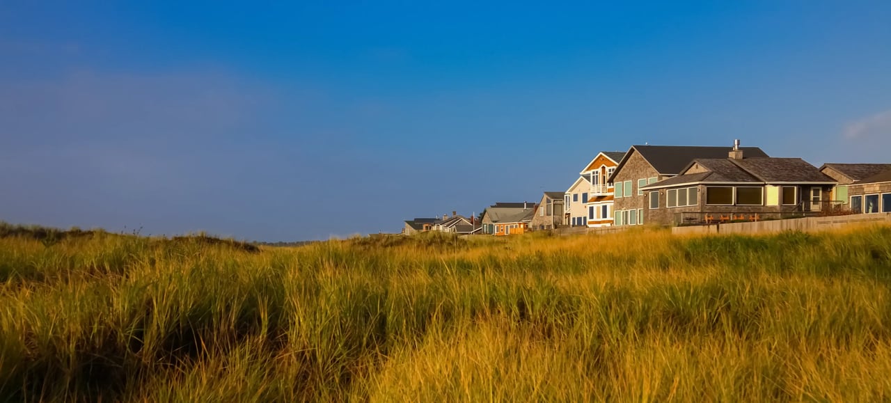 Beachfront homes in Seaside Oregon