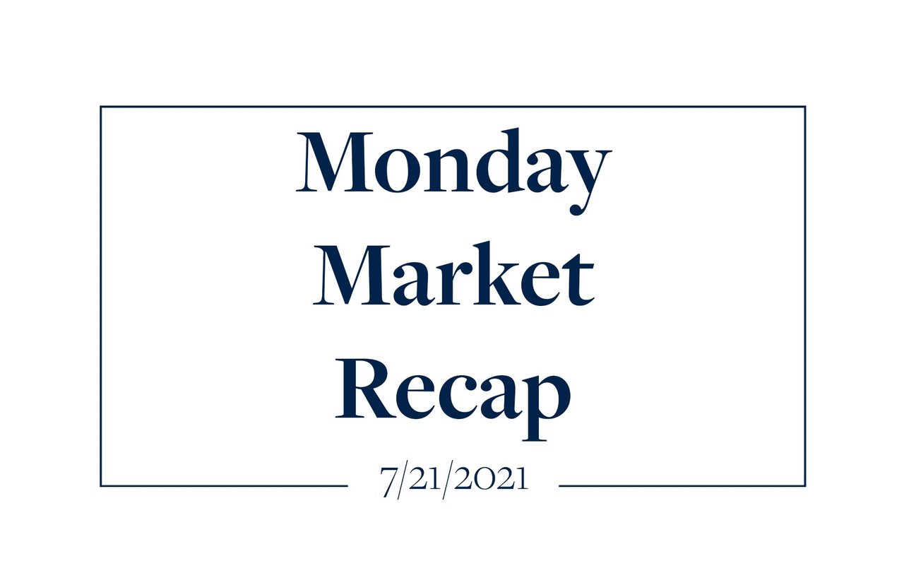 Monday Market Recap