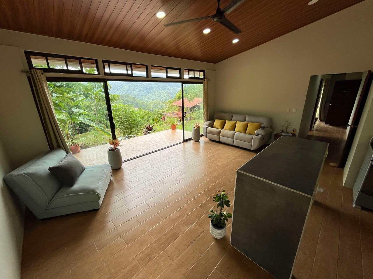 Costa Azul 120-degree Mountain View House With Costarican Wooden House as Lagniappe.