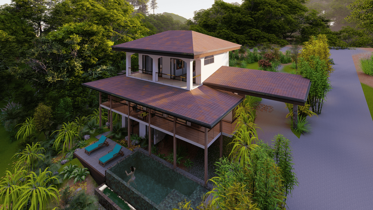 "El Camino."  Luxury Ocean View Pinuela Estate, Uvita Costa Rica