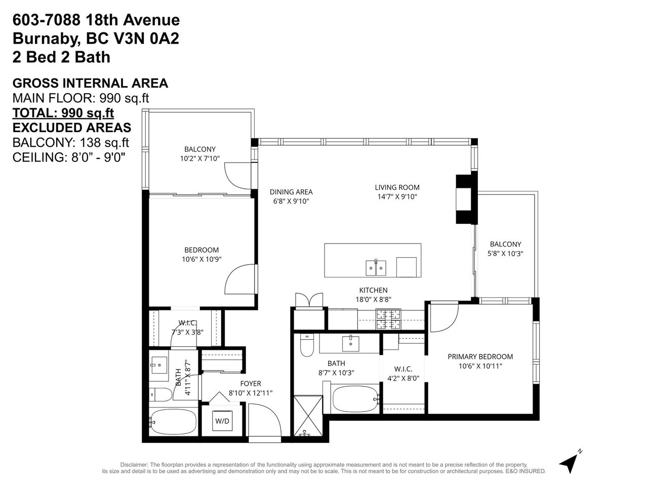 603-7088 18th Ave