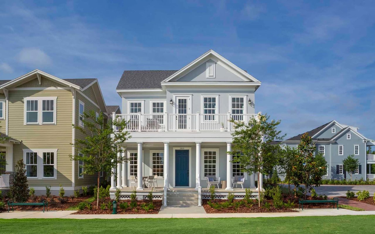 A new construction home in Celebration, Florida newest neighborhood Island Village