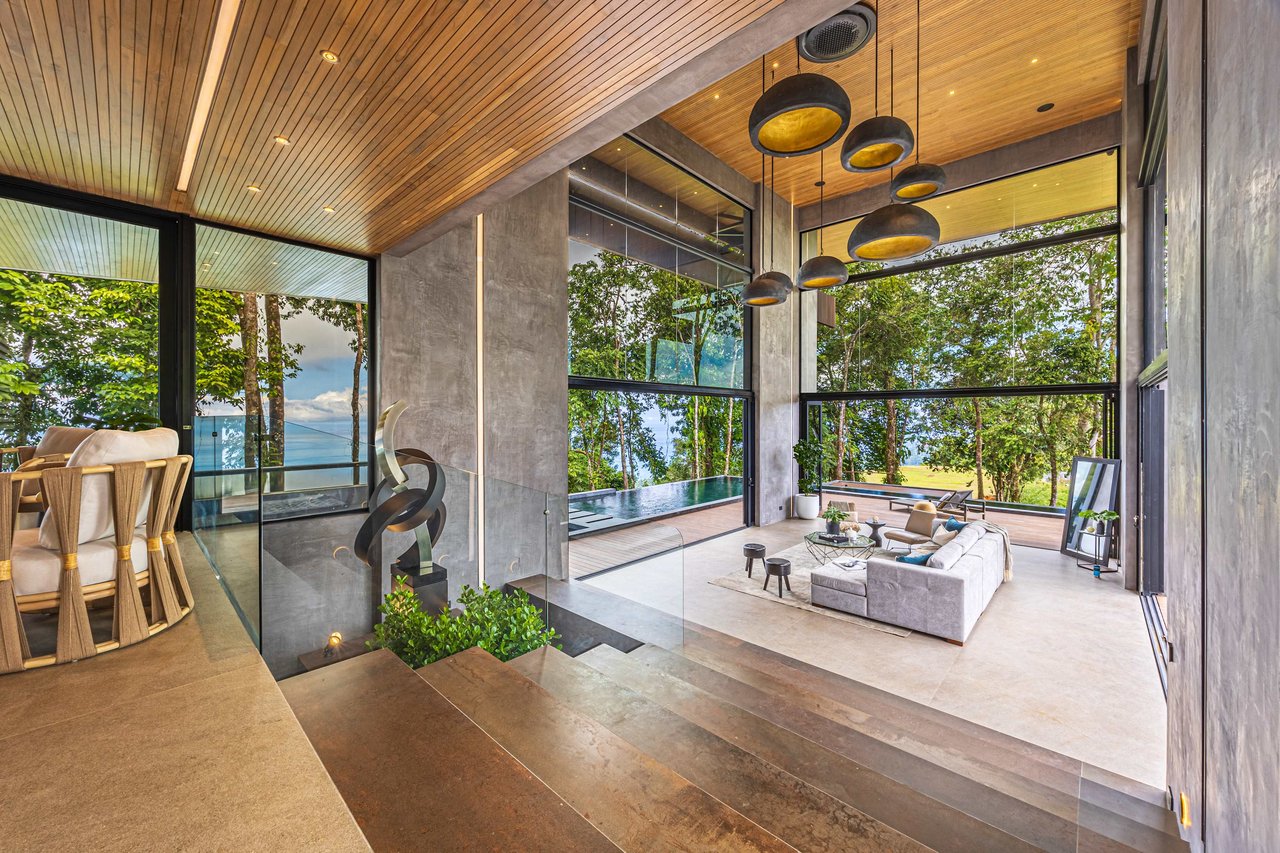 Villa Corazon de la Selva: Pristine Ocean View Luxury Home For Sale in Escaleras Costa Rica