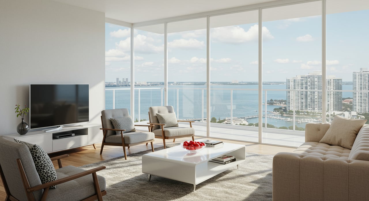 Purchase Turn-key 2 bed/2 bath in Investor Friendly (Daily Rentals Allowed), Downtown Miami Building!