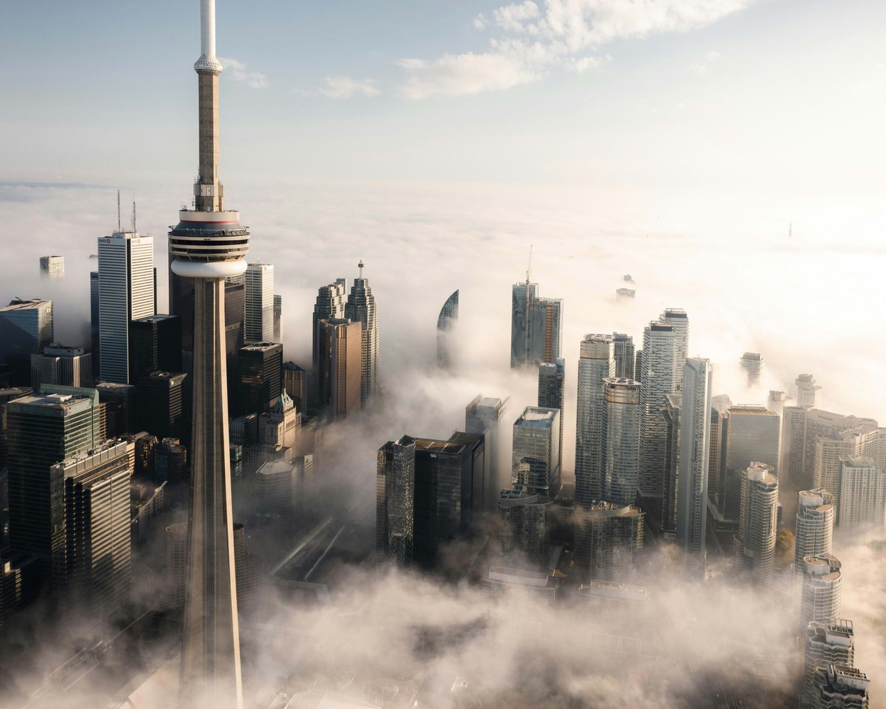 Toronto Foggy Skyline