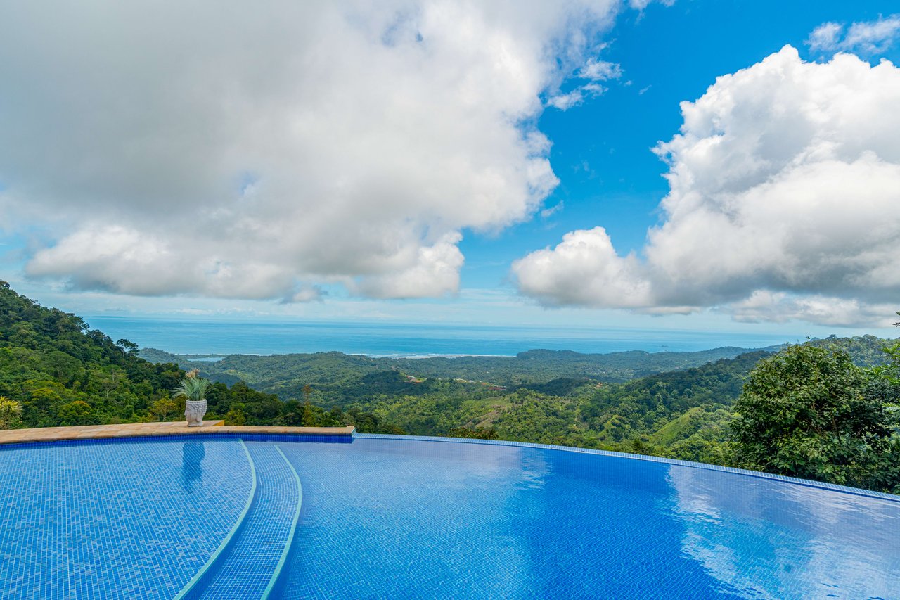 Luxury Ocean View 4-Bedroom Villa For Sale Overlooking the Village of Ojochal