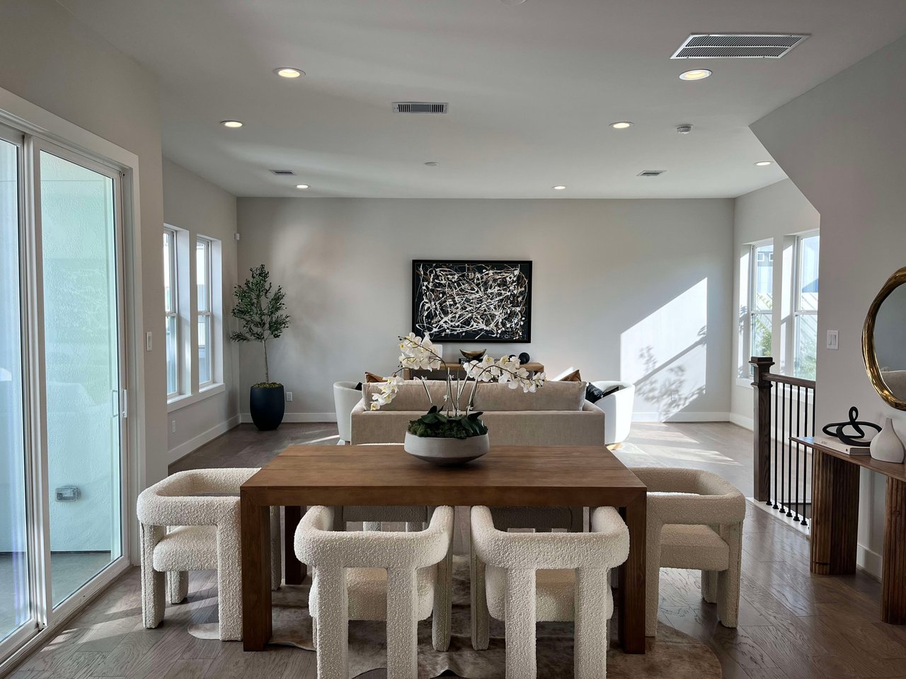 dining room in a new home by Oracle City Homes