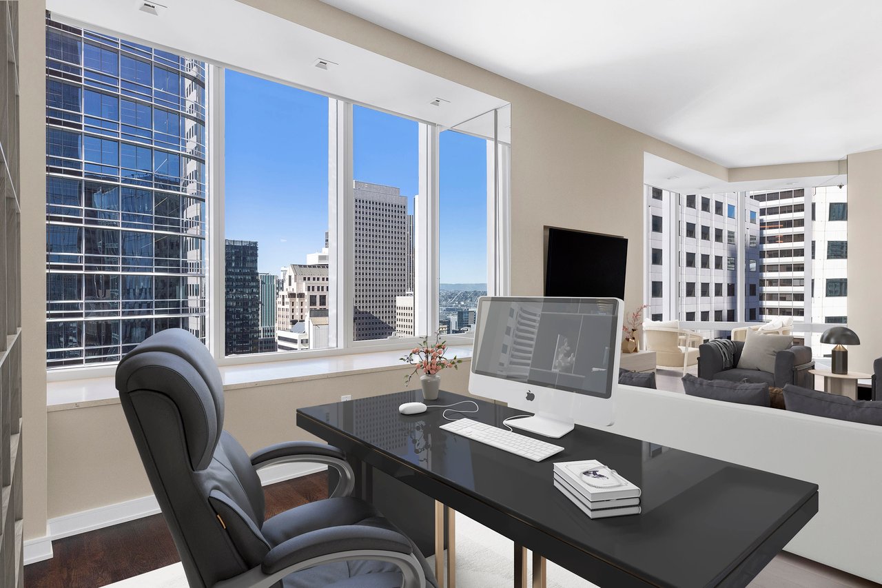 High-Floor, Two-Bedroom + Library at 301 Mission