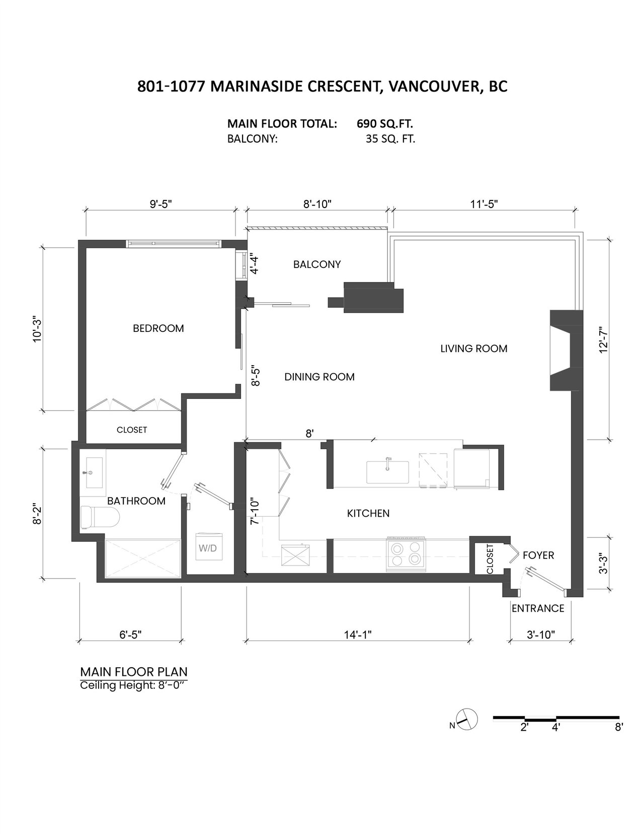 801-1077 Marinaside Cres