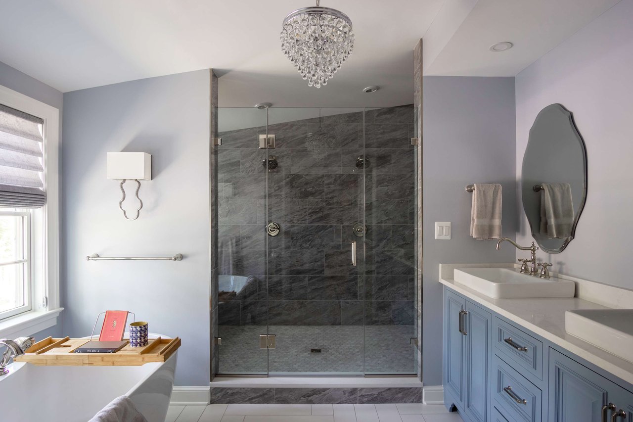 Elegant Custom Primary Bathroom in Montgomery County, Maryland 