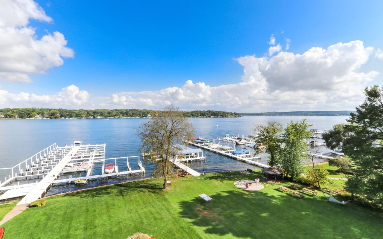 Geneva Lake With Boat Slip