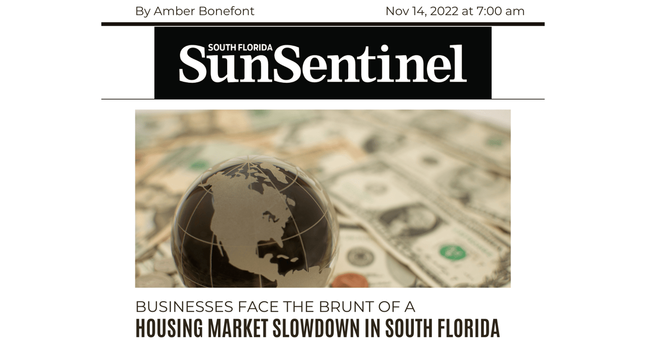 Businesses Face the Brunt of a Housing Market Slowdown in South Florida