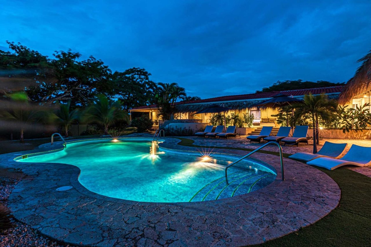Tennis Court Ocean View Villa, Tamarindo, Guanacaste