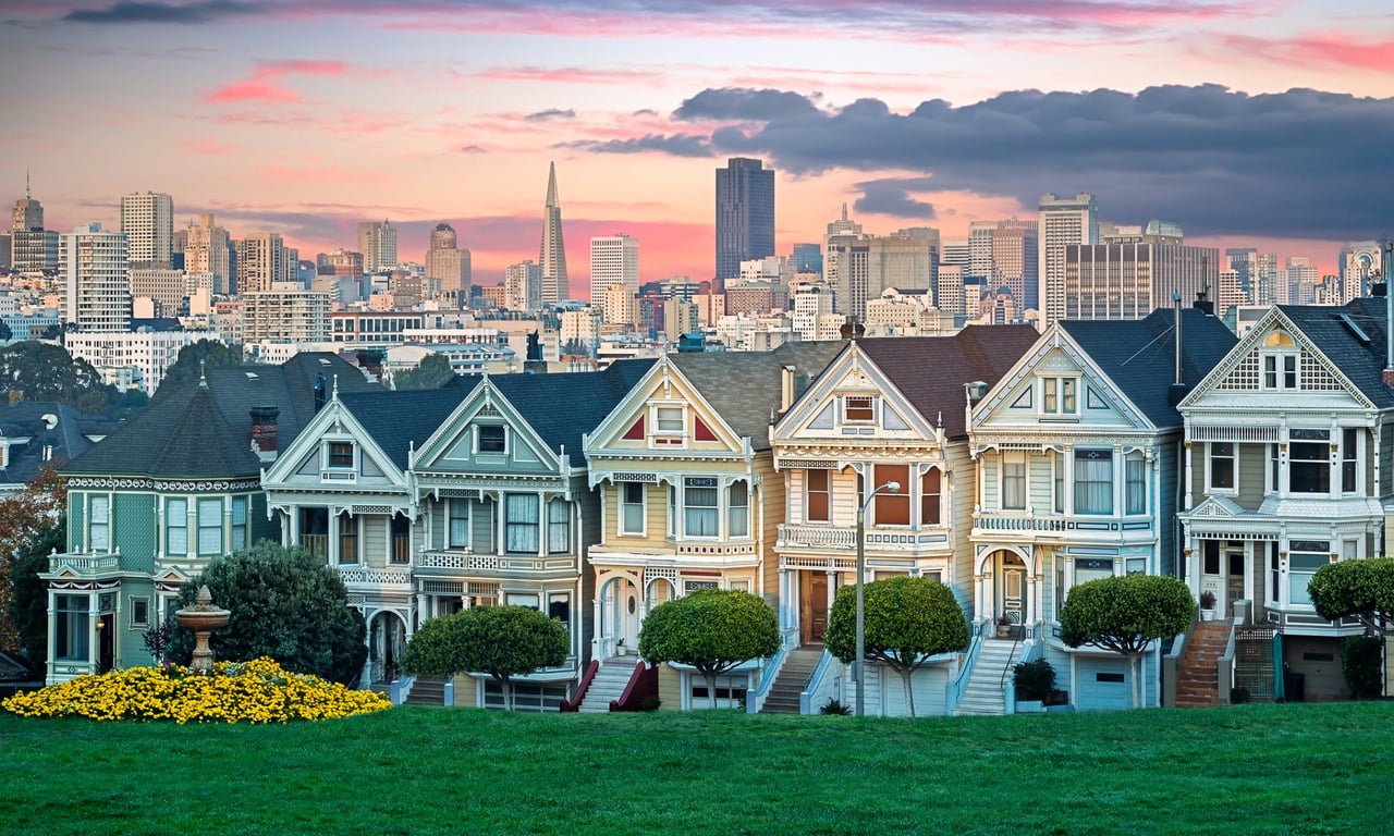 San Francisco’s famous Victorians