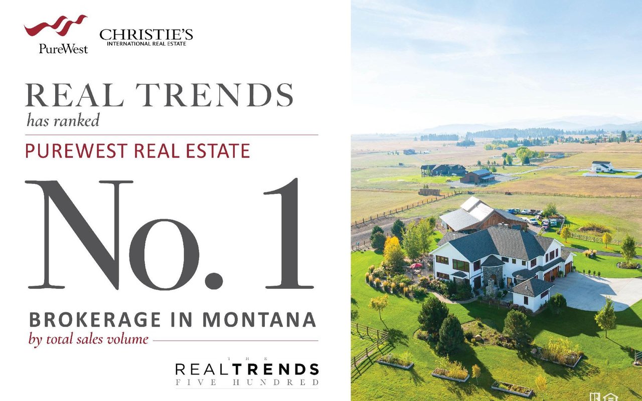  A professional graphic featuring the logos of "PureWest" and "CHRISTIE'S INTERNATIONAL REAL ESTATE" at the top.