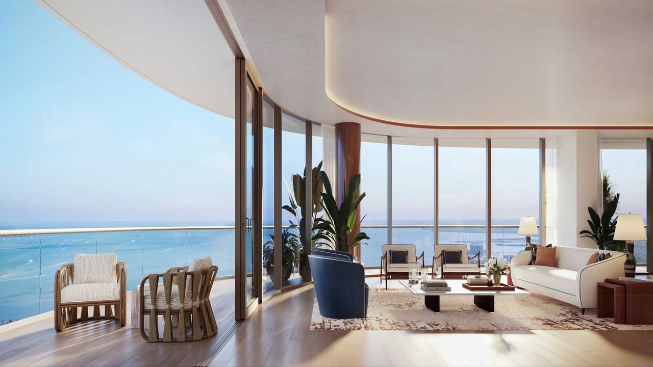 Cipriani Residences living balcony