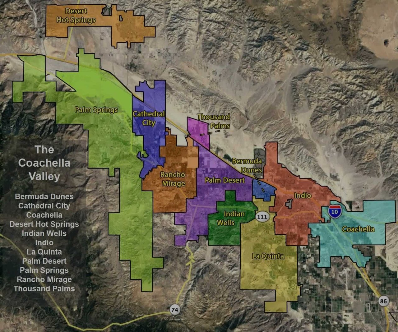 Coachella Valley Map