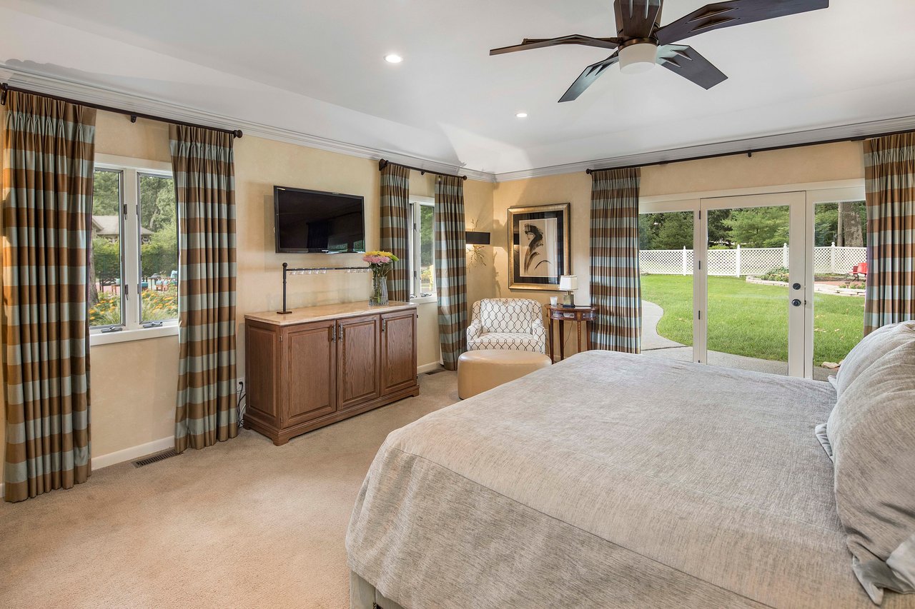 A Special Retreat on a Prized One Acre Lot With Pool and Tennis Court