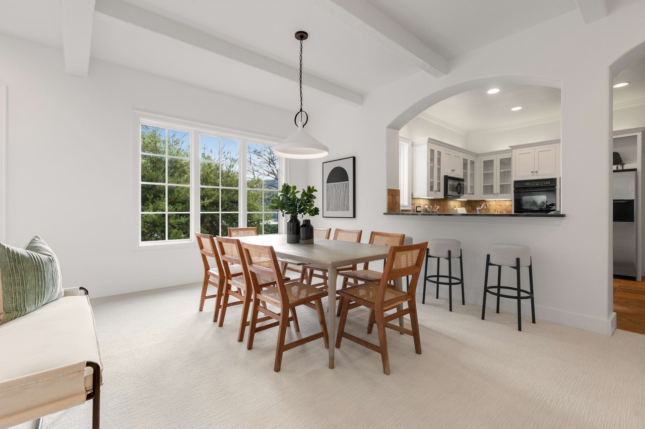 Exquisite Austin Dining Room Rental: A Refreshing Oasis of White and Pristine Sophistication