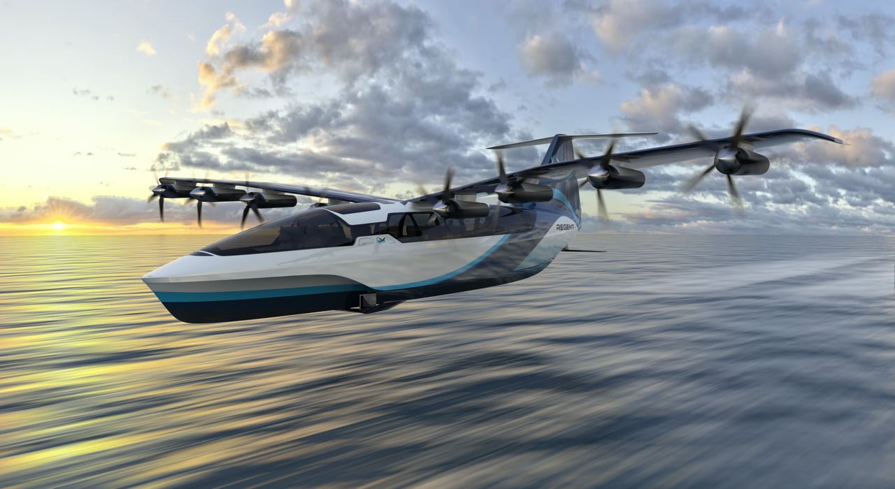 Electric Seaglider for Interisland Travel