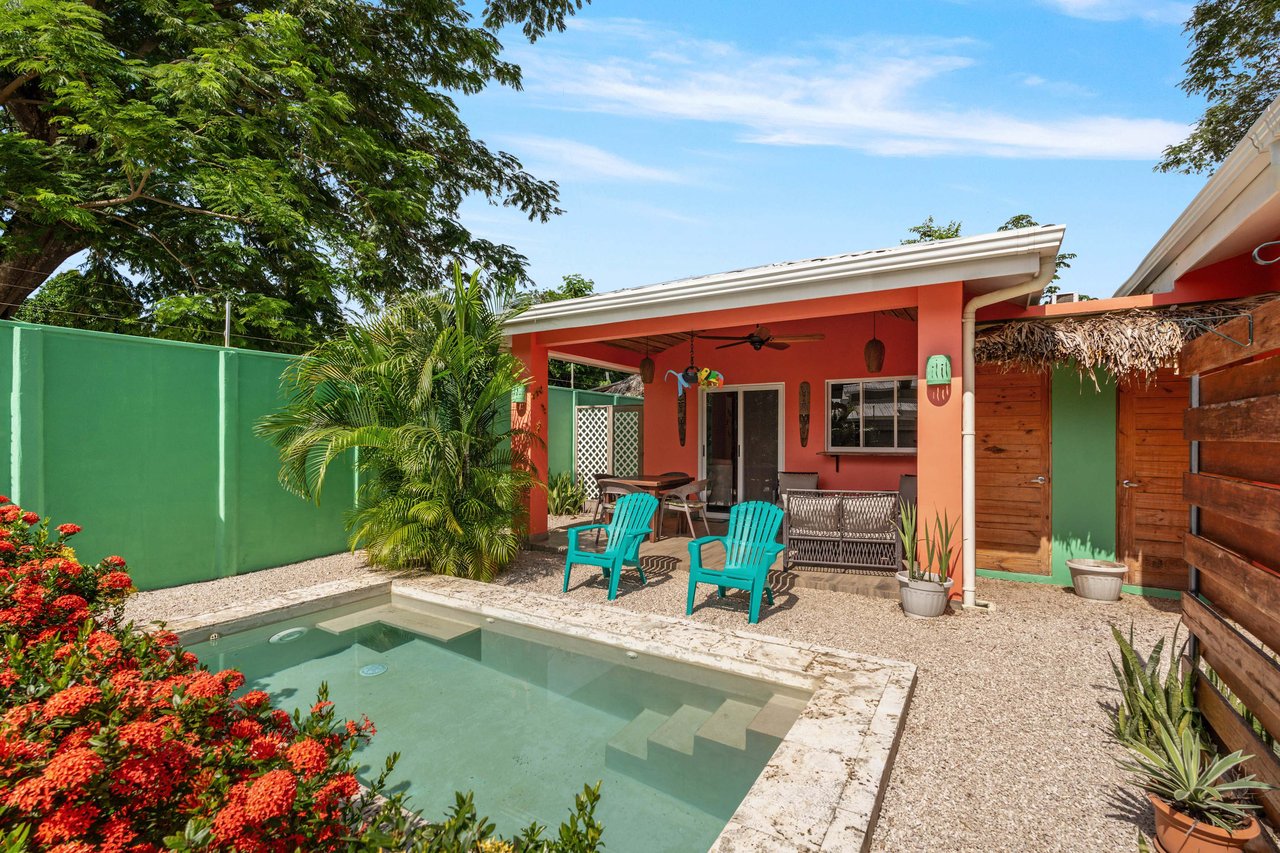 Casa Gemelas | Charming Surfside Property with Two Homes and Garden Views