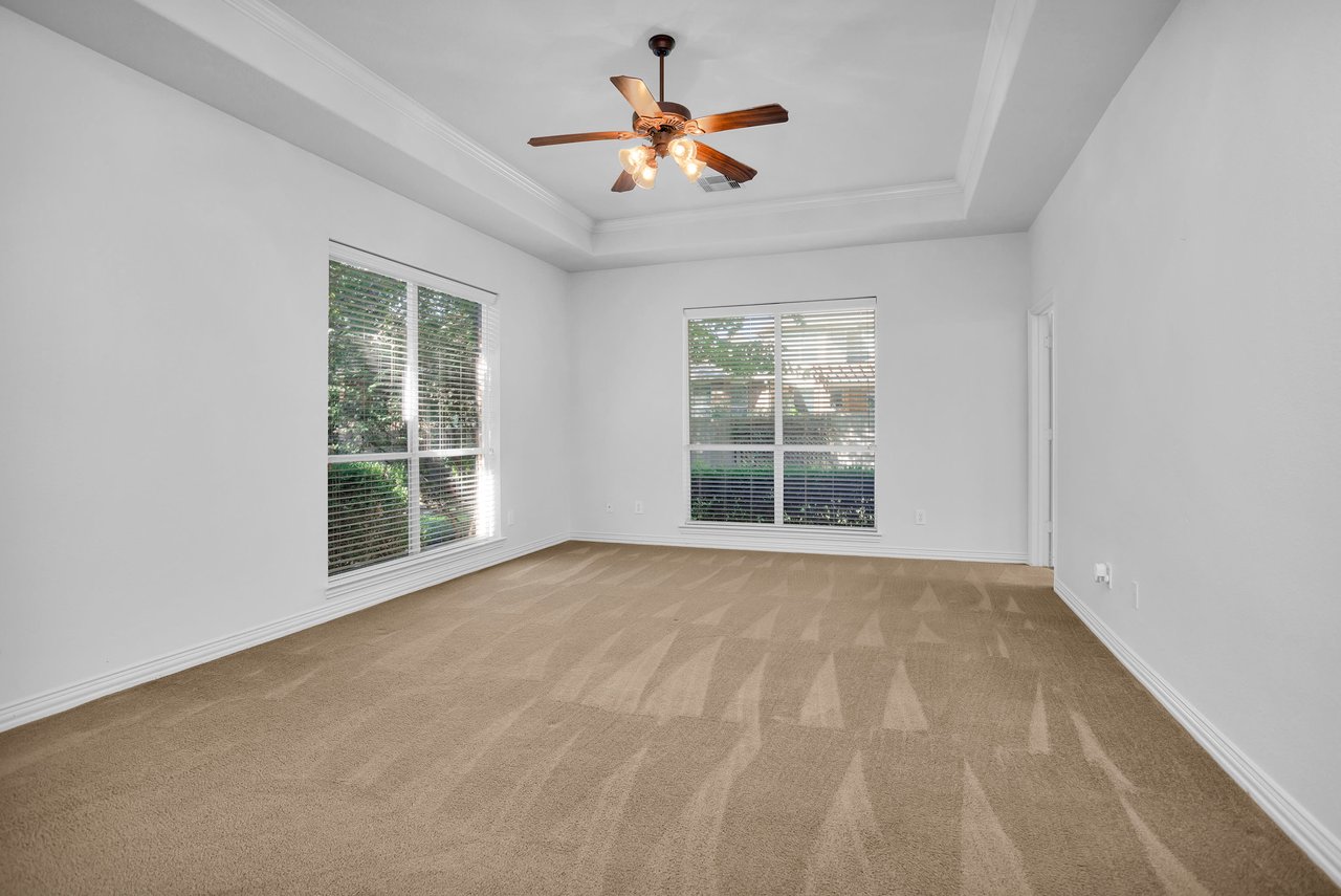 Large Primary Bedroom with ensuite bathroom.