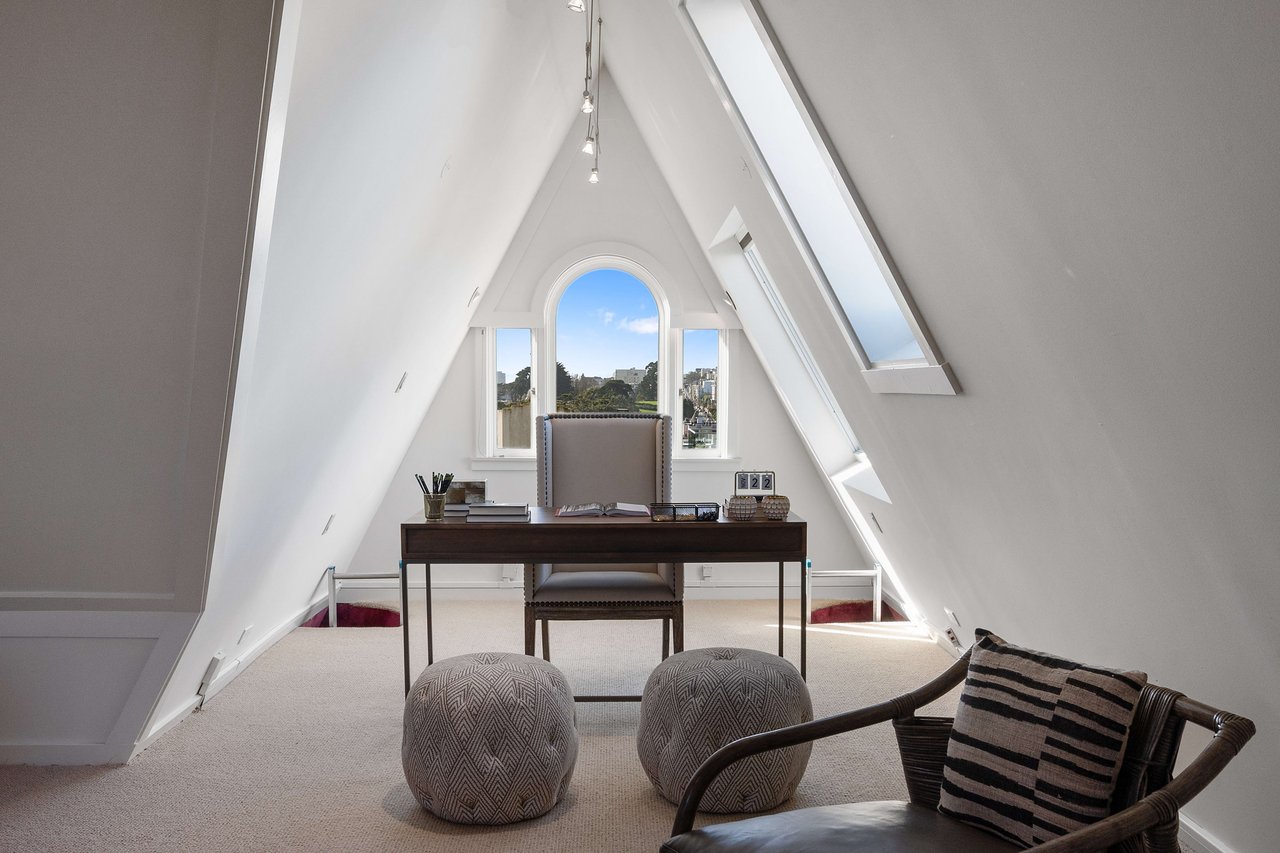 Grand Pacific Heights Home on a Coveted Flat Block between Lafayette & Alta Plaza Parks