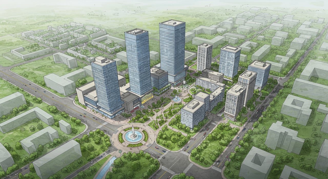 Arlington Plans For More High-rise Buildings In Downtown Rosslyn