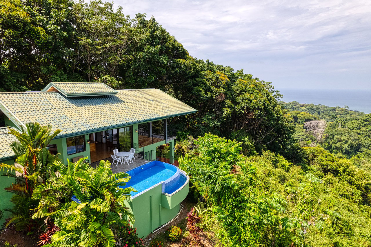 Best Views in Dominical – Home with Apartment and Infinity Pool