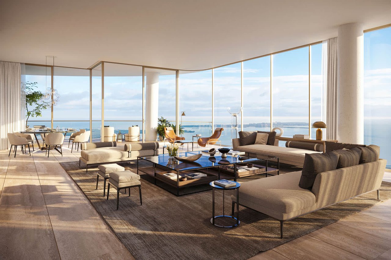 1438 brickell living room, Ultra Luxury Living International Real Estate Miami Chicago