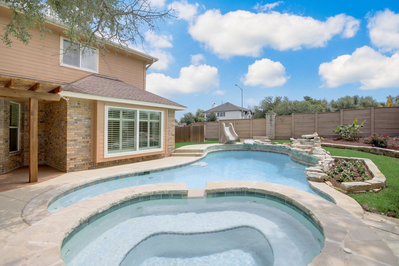 Captivating Cul-de-Sac Home in River Place with Upgrades & Sparkling Pool/Spa!