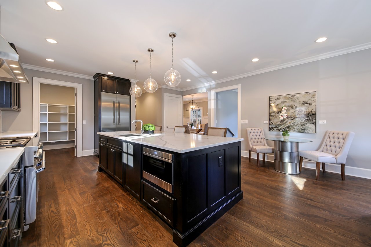 White new construction farmhouse