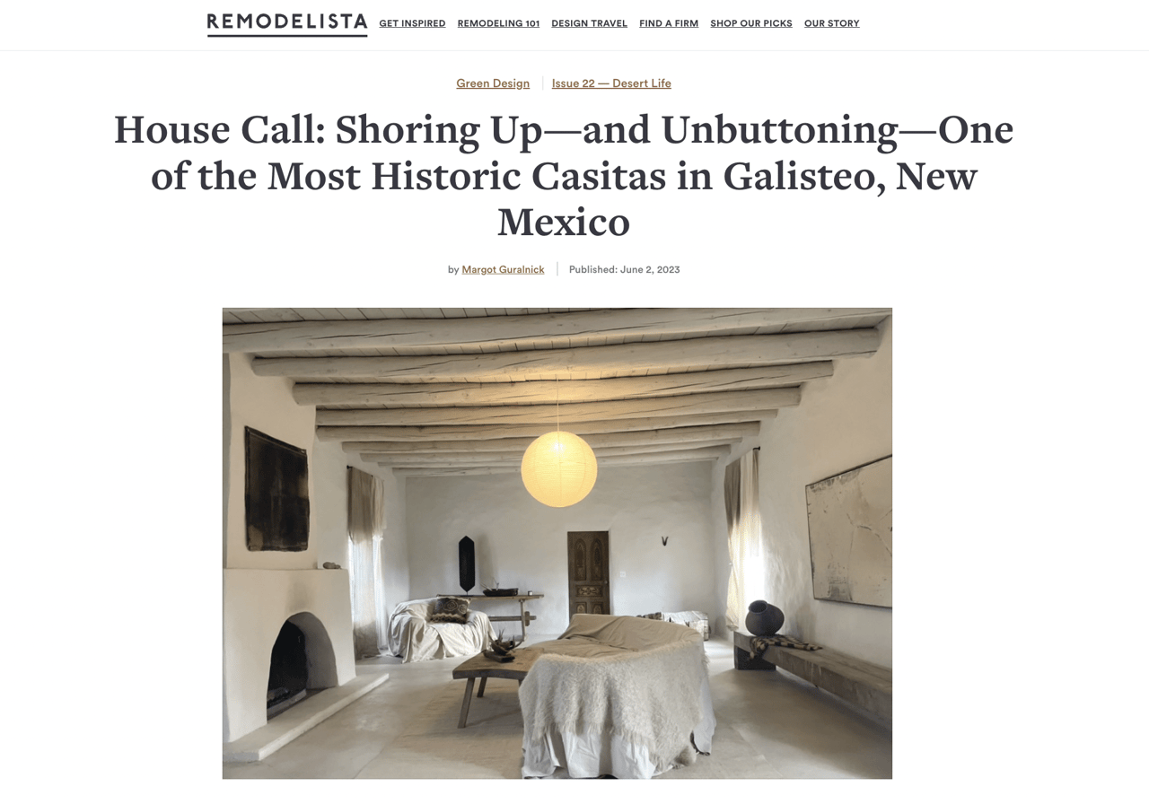 Write-Up in Remodelista!