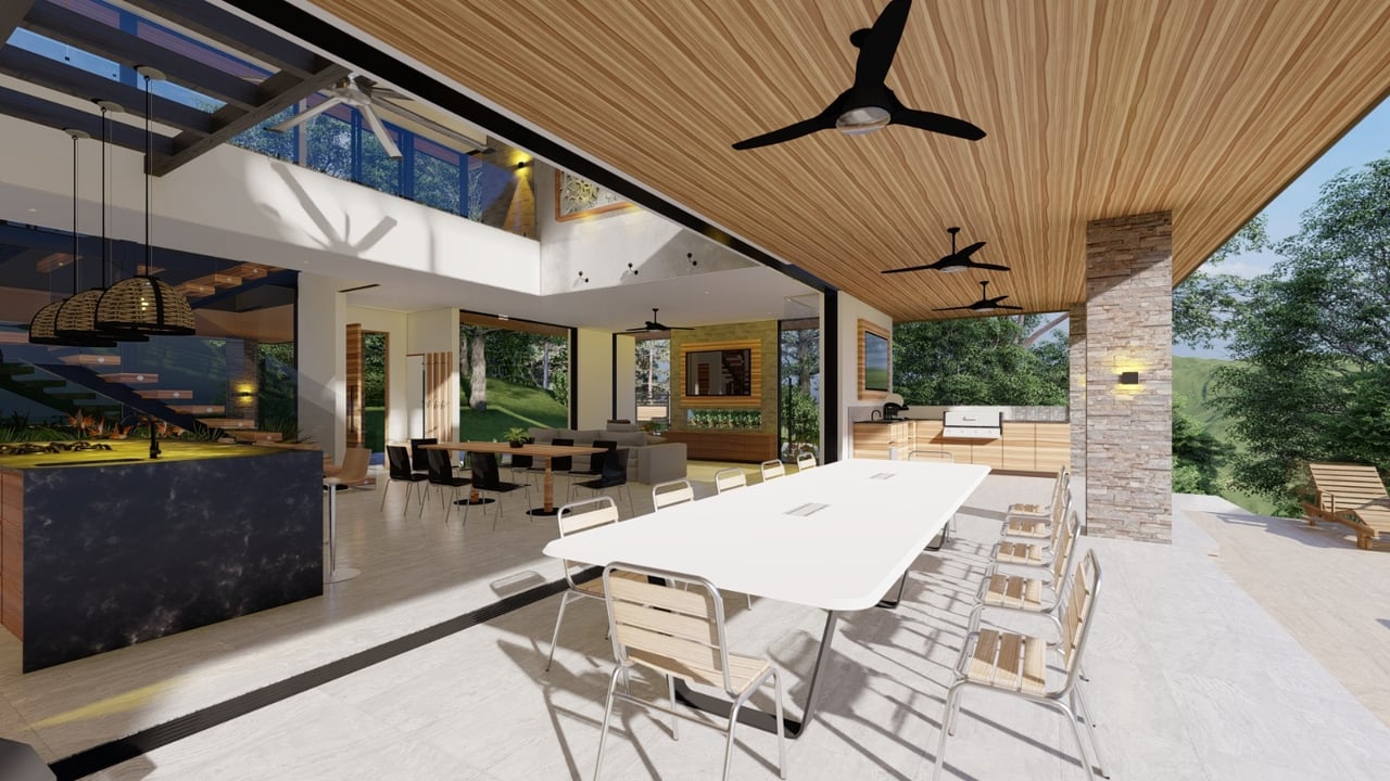 Architectural Oceanview Estate, Dominical, Puntarenas