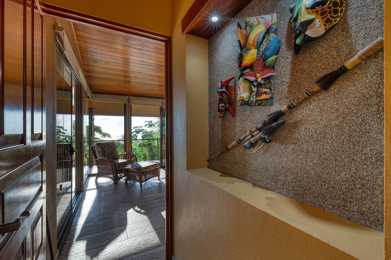 Ocean View 3 Bedroom and 2.5 Bath Home in Sought After Escaleras, Dominical