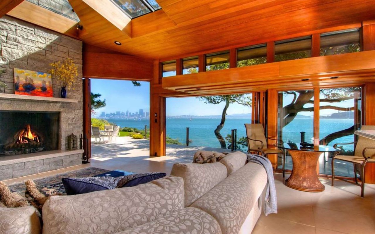 Noted architect's Belvedere home offers shoreline and stunning views