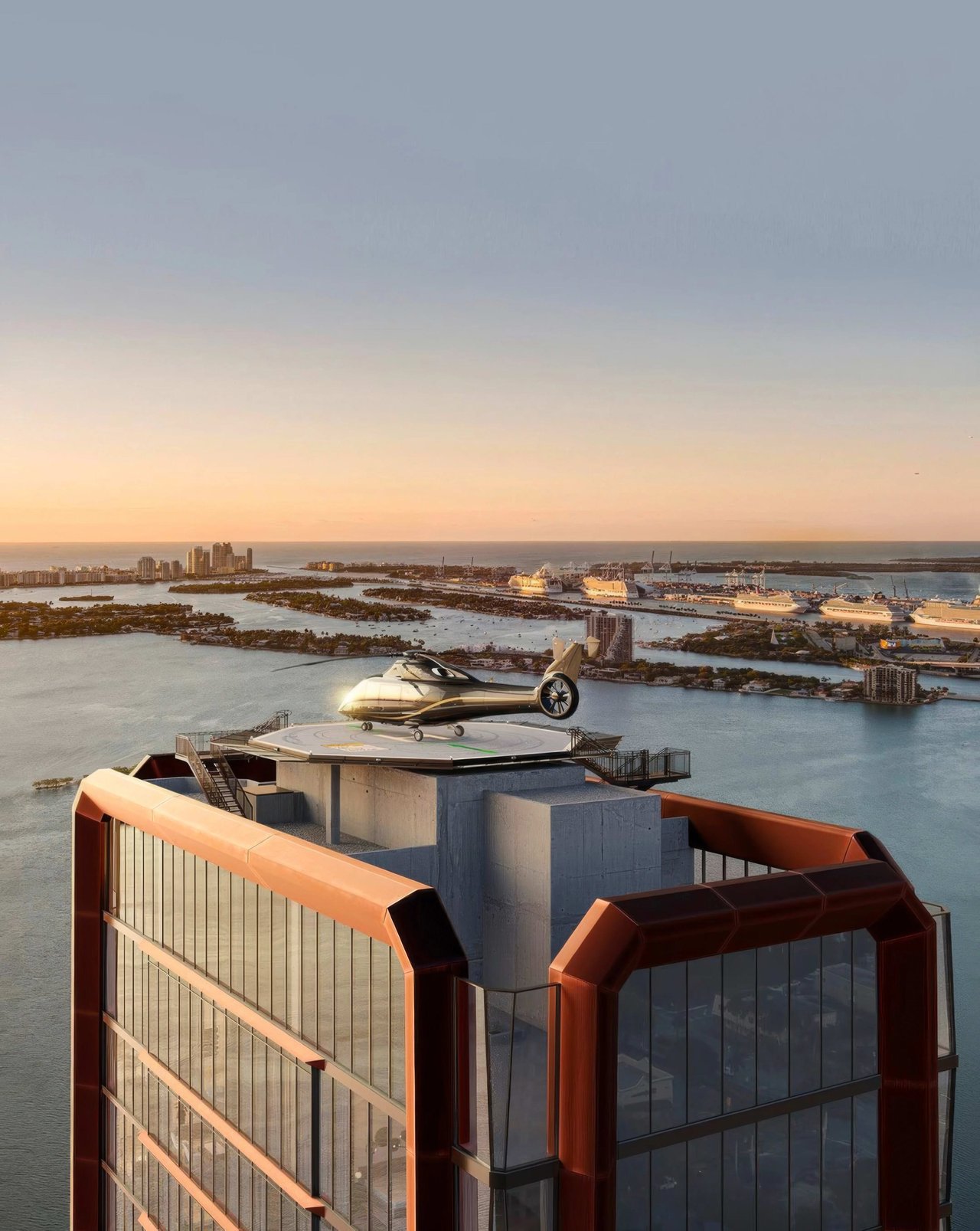 Terra and Major Food Group have collaborated to introduce Villa Miami, an exquisite waterfront condominium tower spanning 58 stories. This luxurious residence offers its esteemed residents the exclusive privilege of a rooftop helipad. (Posted March 2024)