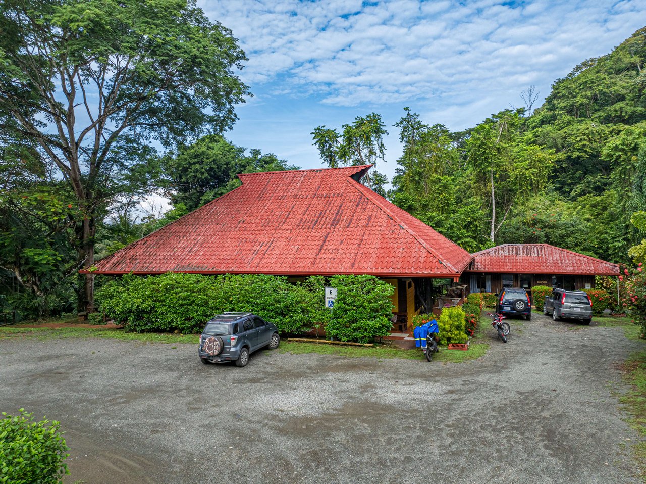 10-Acre Uvita Commercial Property with Existing Hotel & Highway Frontage – Development Potential Near the Beach