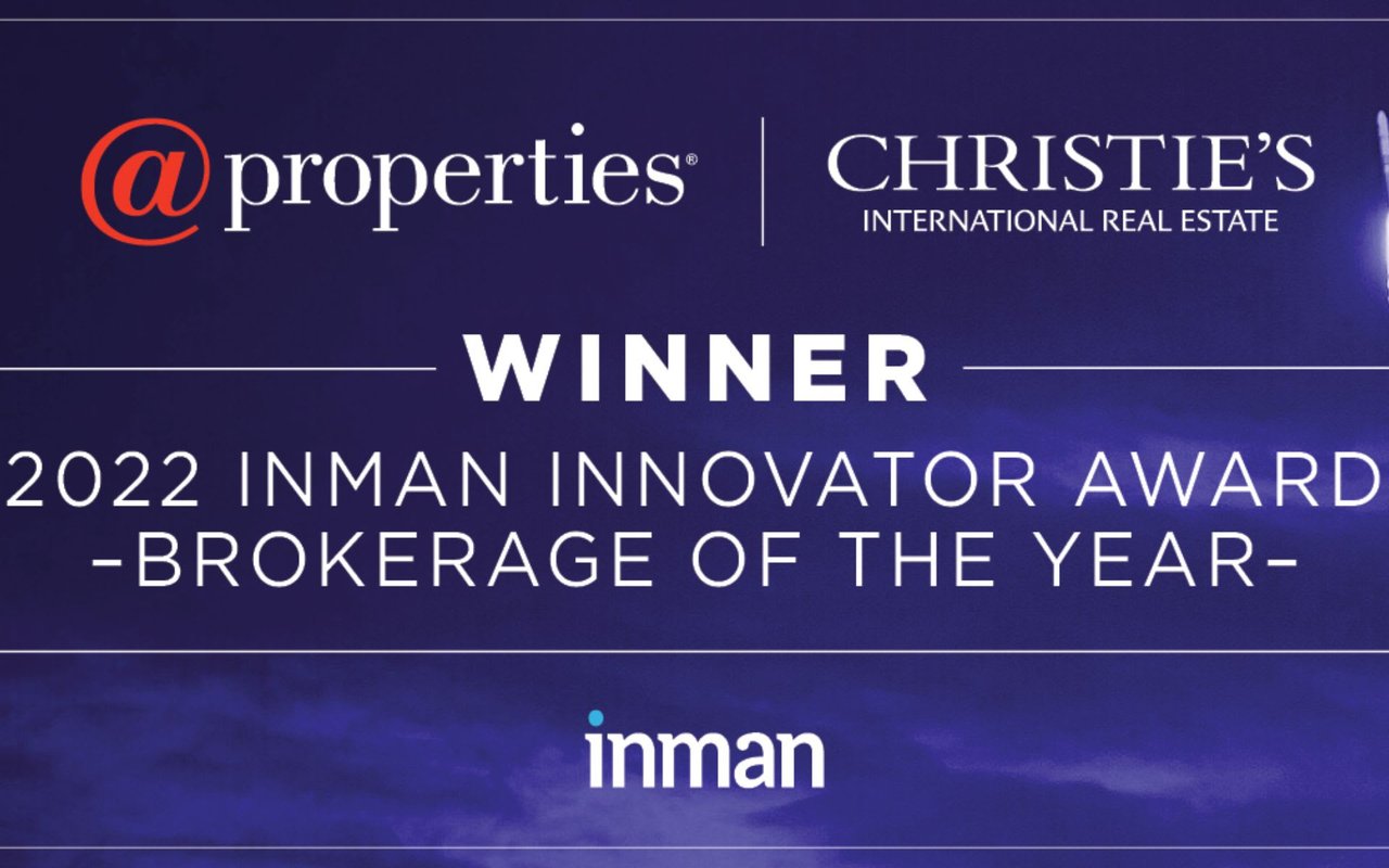 @properties Christie’s International Real Estate Named “Brokerage of the Year” at 2022 Inman Innovator Awards