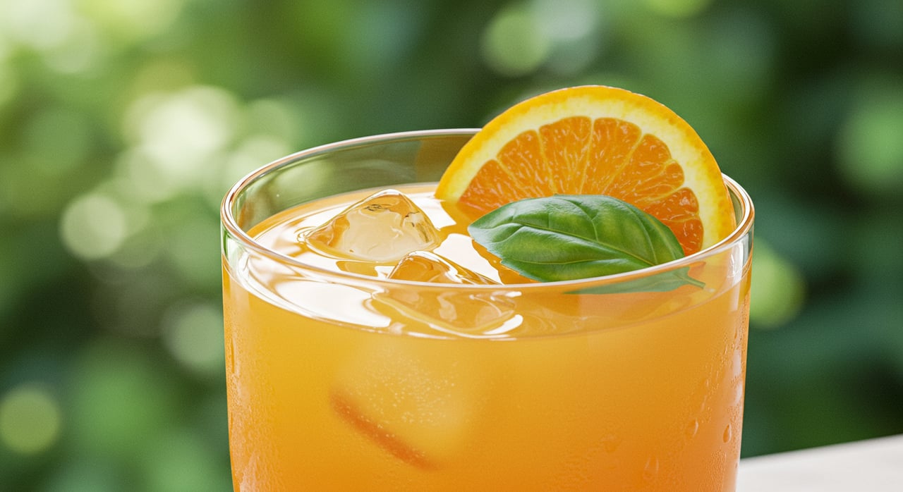 Orange Basil Vodka Mojito