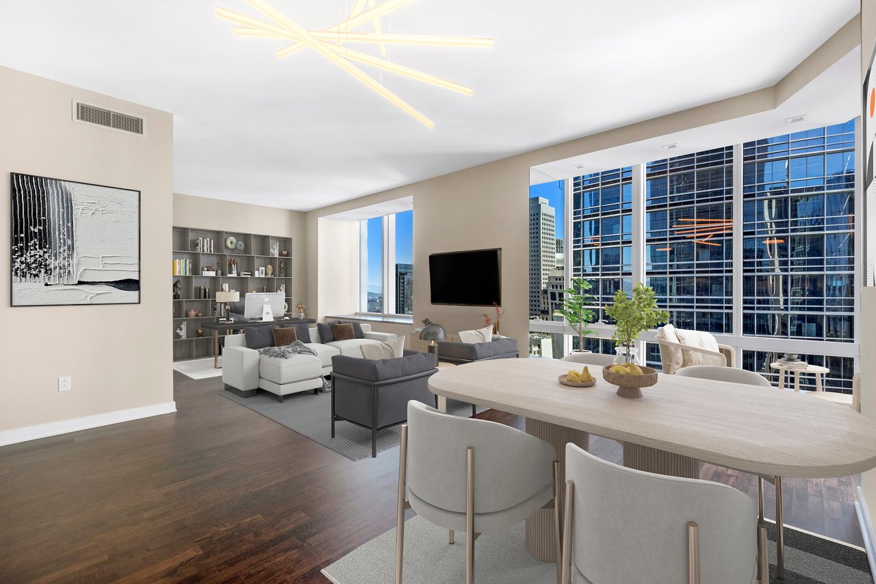 High-Floor, Two-Bedroom + Library at 301 Mission