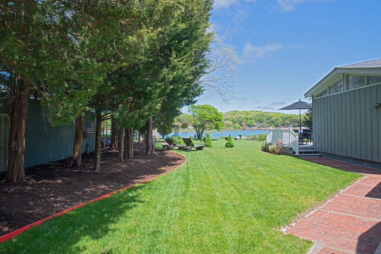 East Hampton Waterfront with Dock