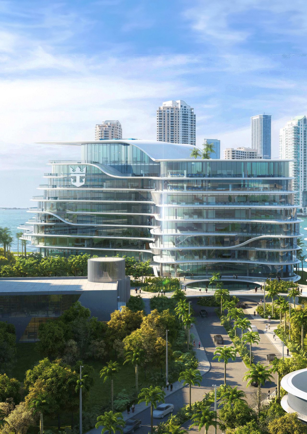 Royal Caribbean Group commences construction on new 10-story "HOK-designed", PortMiami office headquarters, with completion scheduled for 2026. (Posted March 2024)