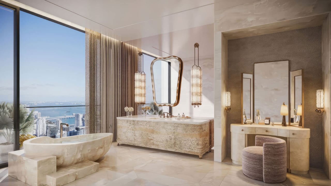 888 Brickell by Dolce Gabbana bathroom